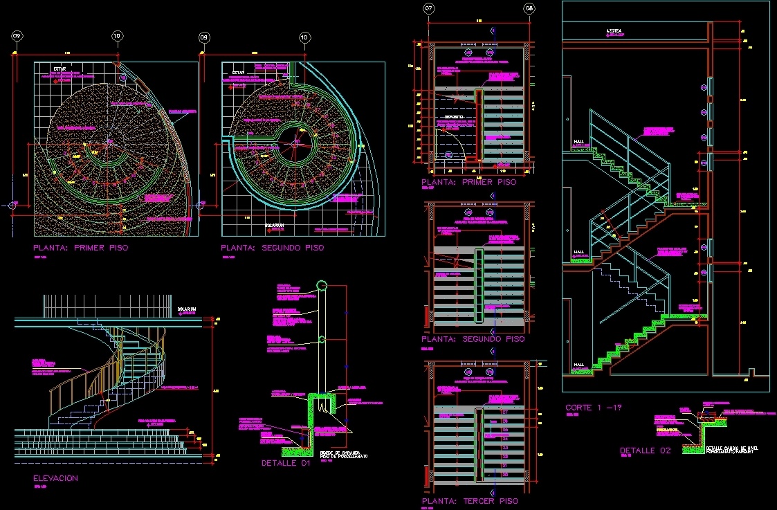 Details Staircase DWG Detail for AutoCAD  Designs CAD