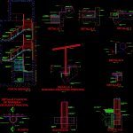 Ferro-Concrete Stair Details DWG Detail for AutoCAD • Designs CAD