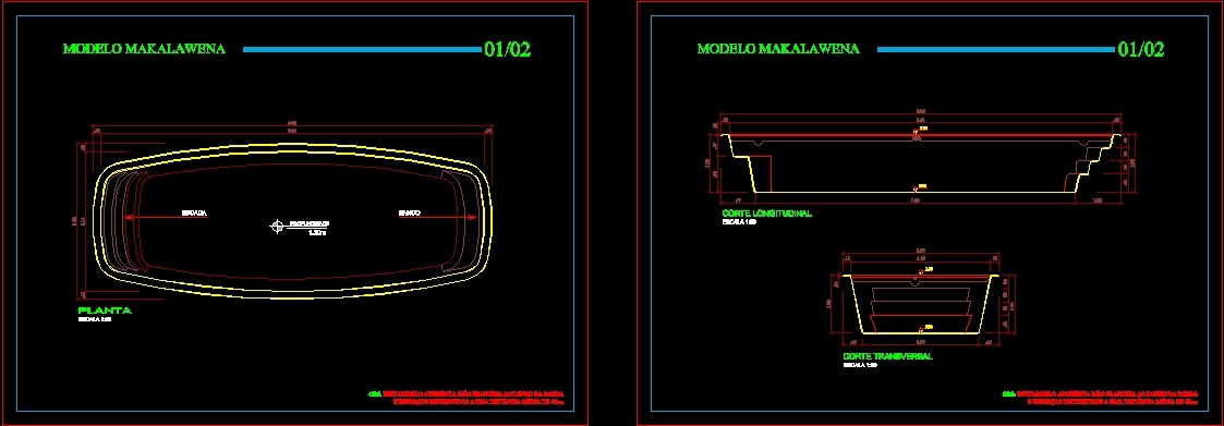 Fiberglass Pool 2D DWG Block for AutoCAD • Designs CAD