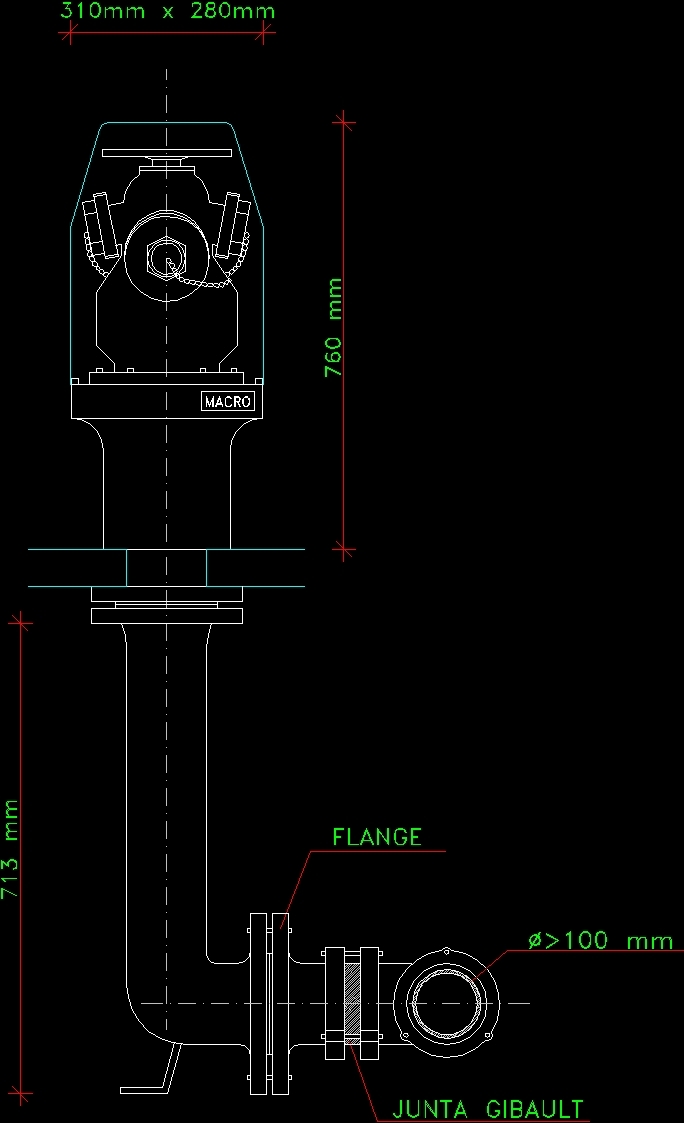 Fire hydrant autocad dwg - luckwes