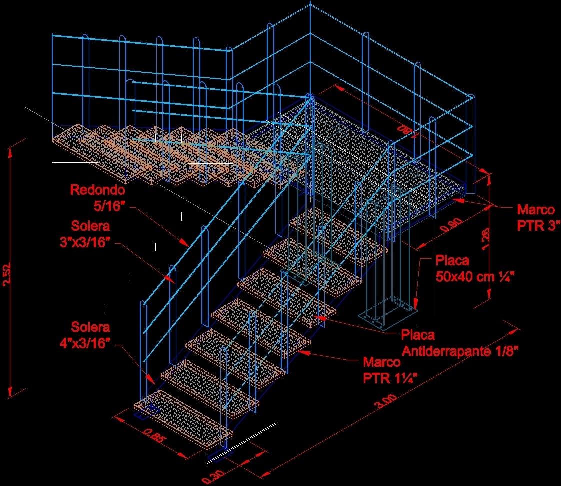 Herreria Ladder 3D DWG Model for AutoCAD  Designs CAD