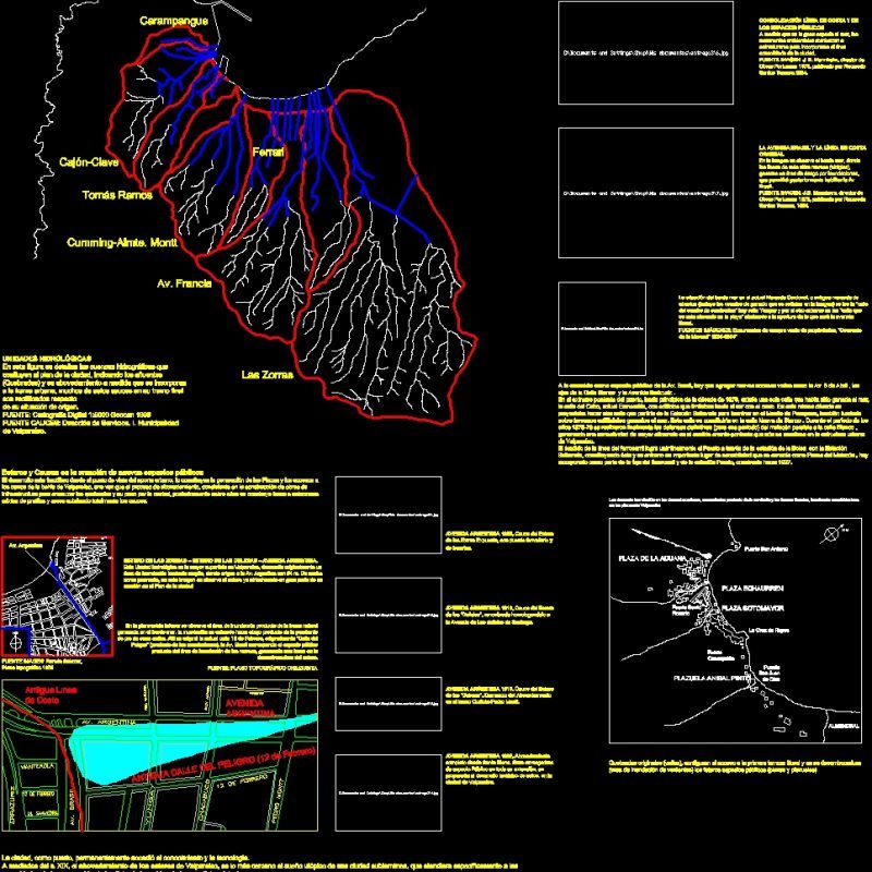 Hydrographic Plane Of Valparaiso DWG Block for AutoCAD • Designs CAD