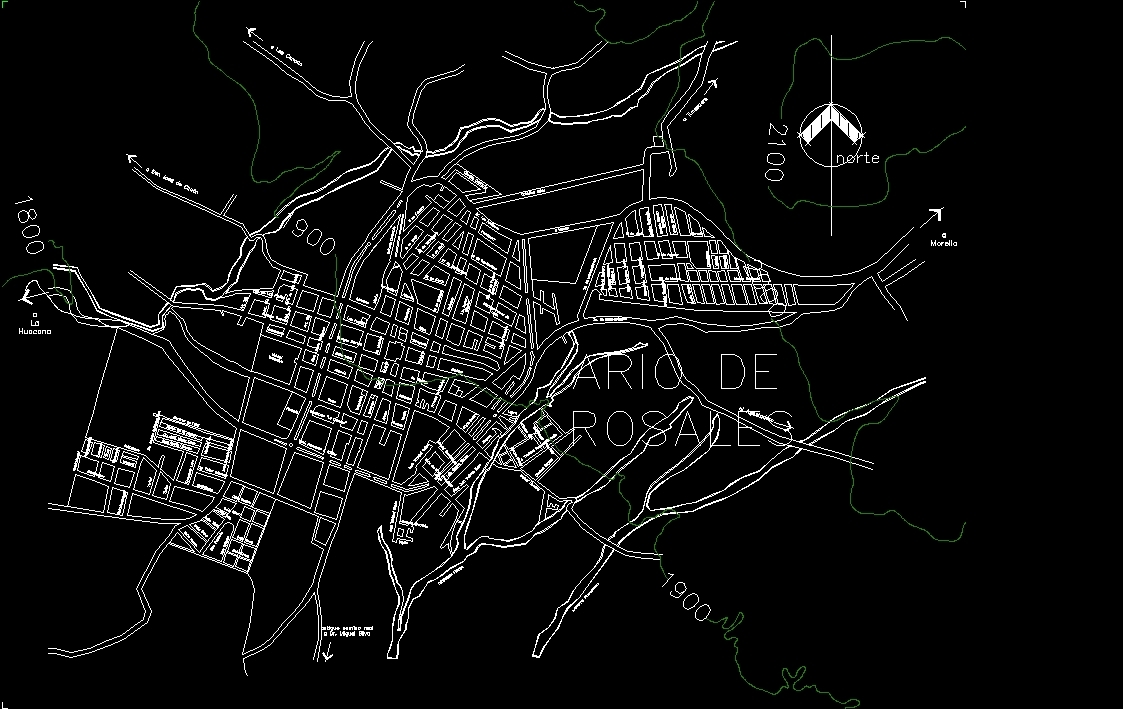 Plane City Ario De Rosales Michoacan DWG Detail for AutoCAD • Designs CAD Plane City Ario De Rosales Michoacan DWG Detail for AutoCAD • Designs CAD