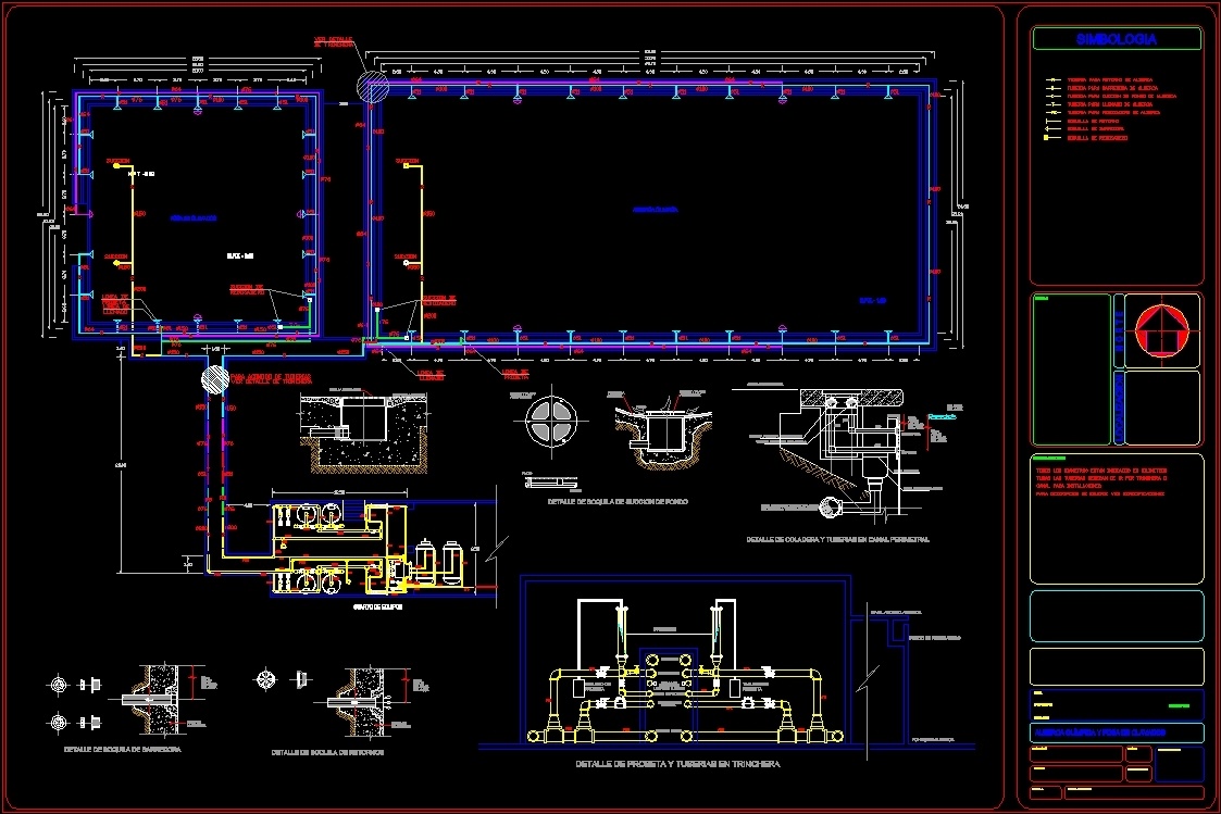 Бассейн чертеж dwg