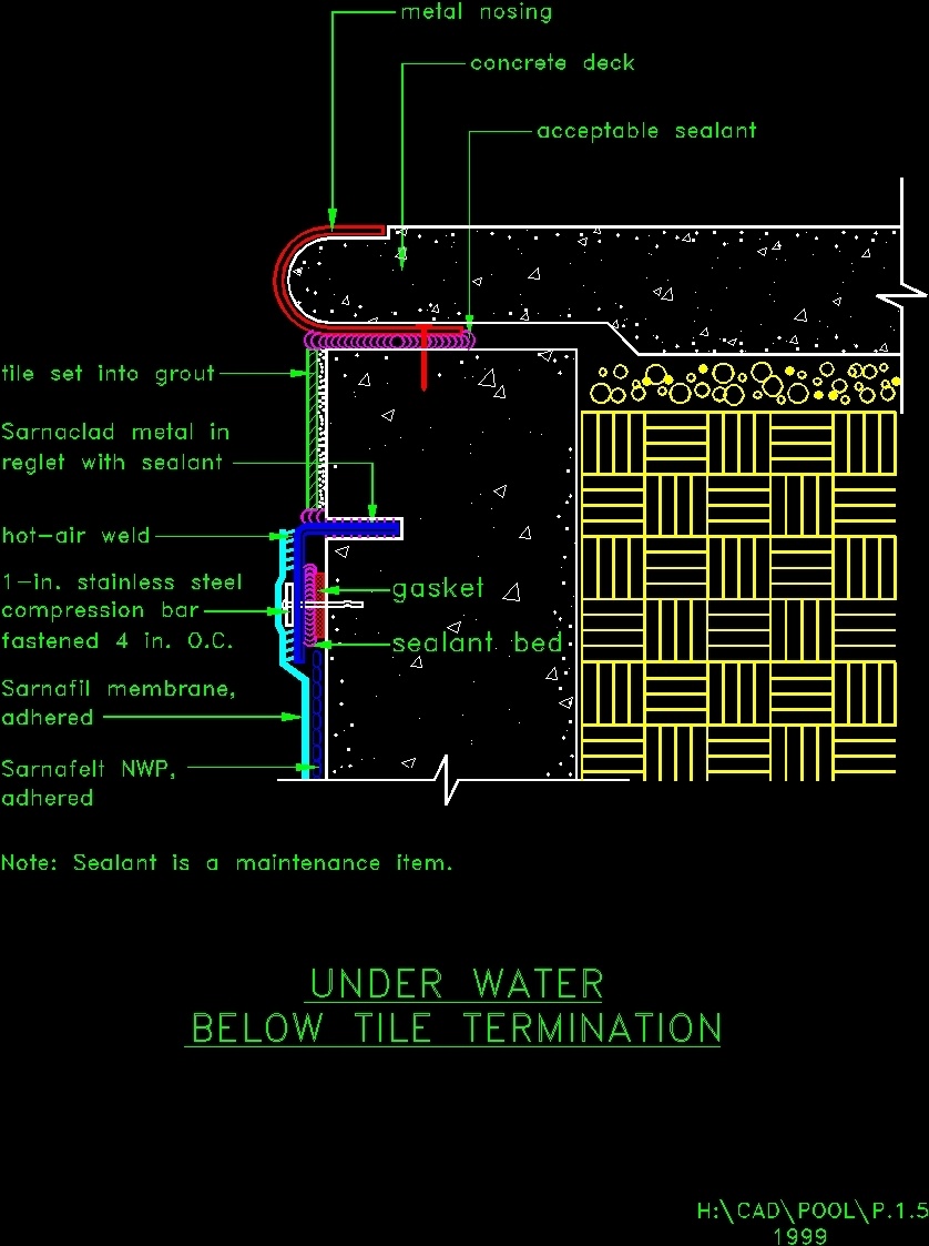 Pools - Membrane Placement - DWG Block for AutoCAD • Designs CAD