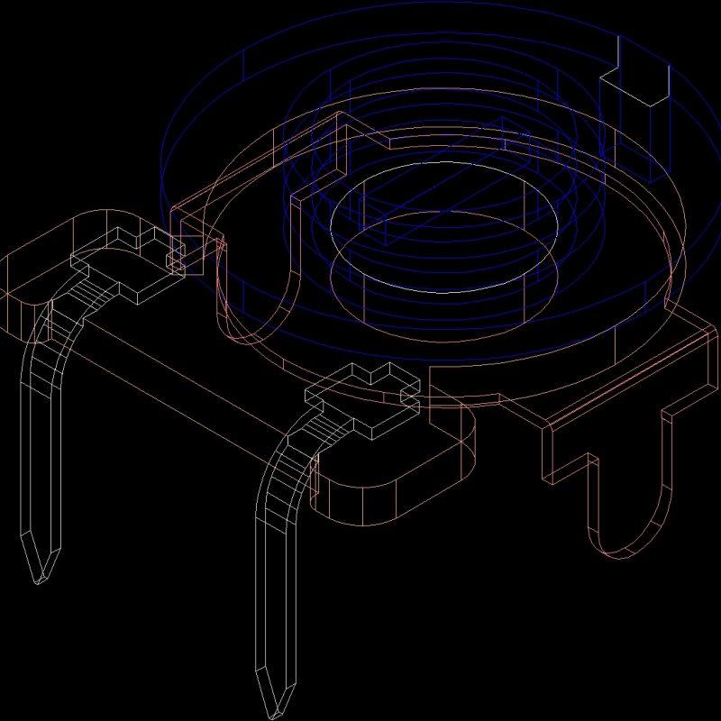 Potentiometer 3D DWG Model for AutoCAD • Designs CAD