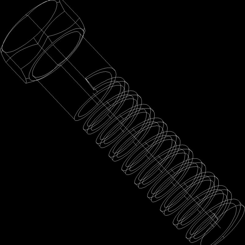 Screw 3D DWG Model for AutoCAD • Designs CAD