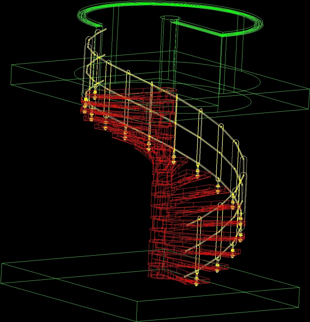 Spiral Stair DWG Block for AutoCAD  Designs CAD