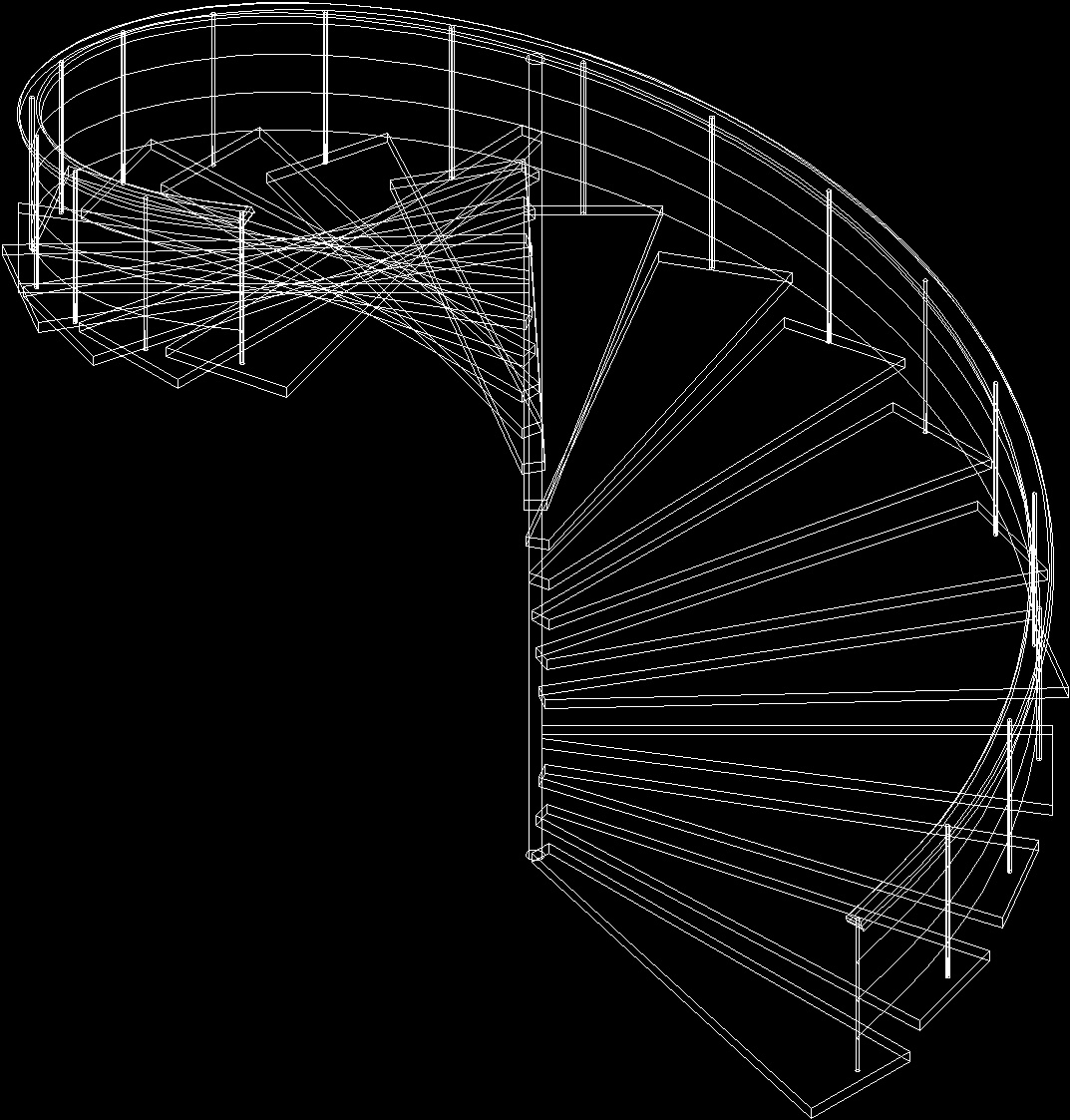 Лестница винтовая чертеж dwg