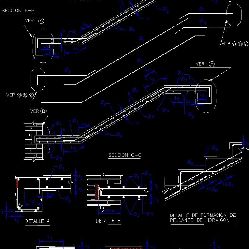 Stair Railing Detail DWG Detail for AutoCAD • Designs CAD