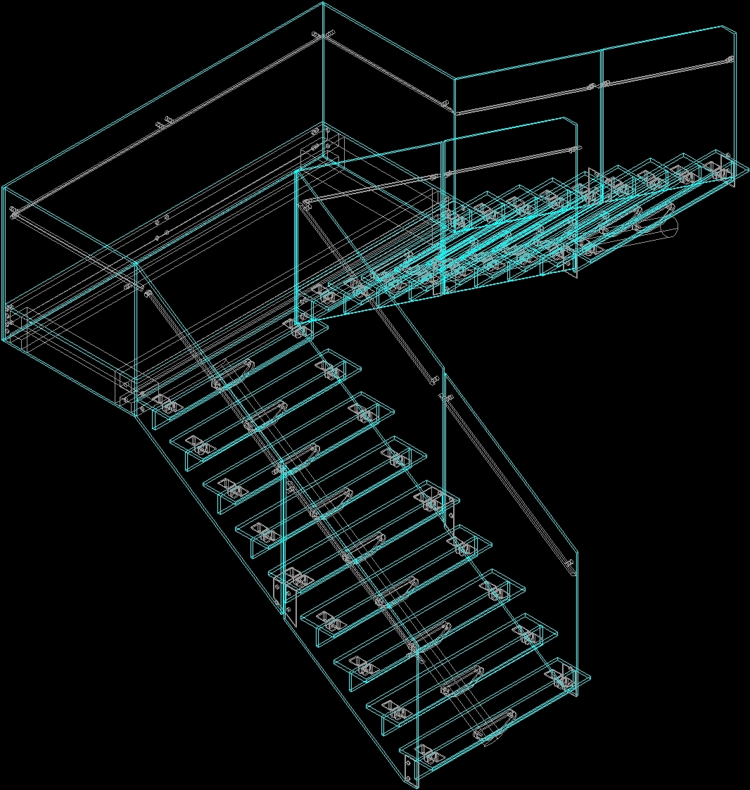 Staircase Design In Autocad  Stairs And Railings Details ...