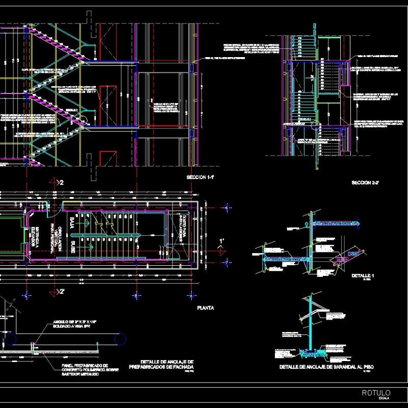 Stairs Detail DWG Detail for AutoCAD • Designs CAD