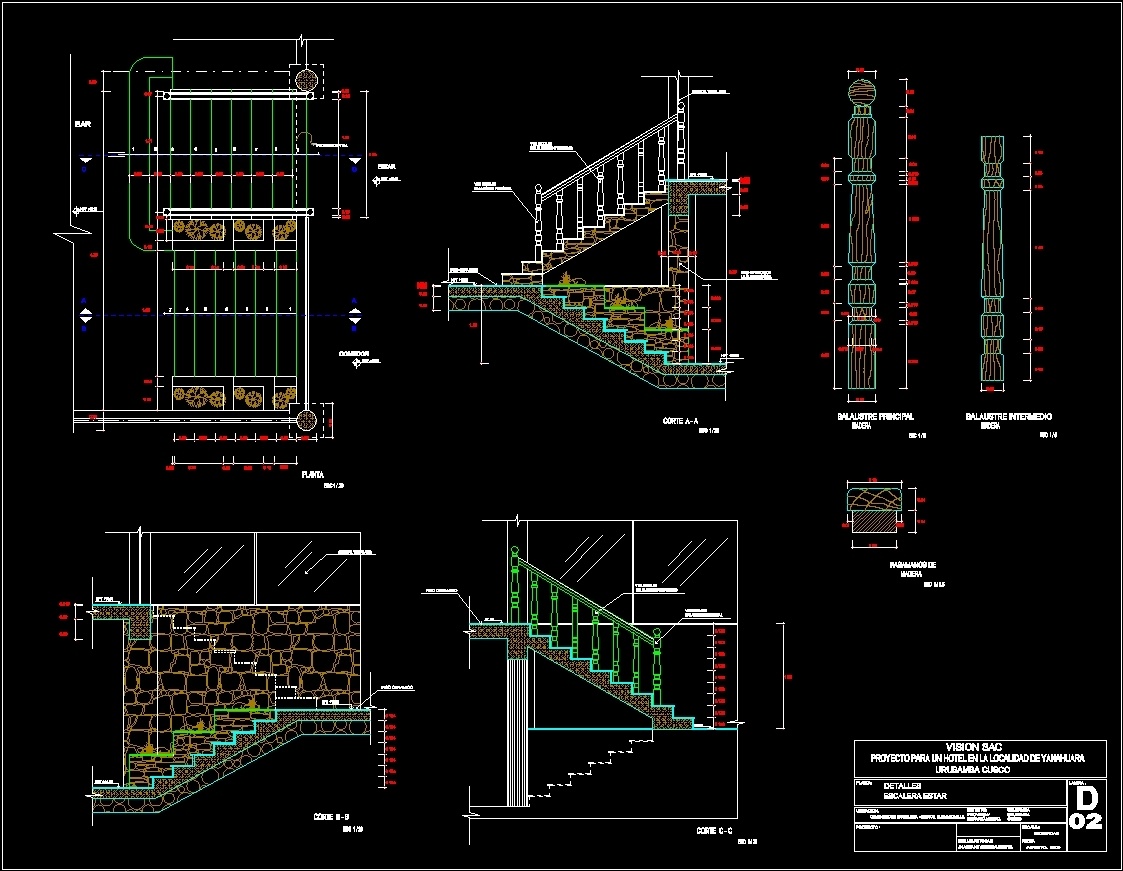 Лестницы чертежи dwg