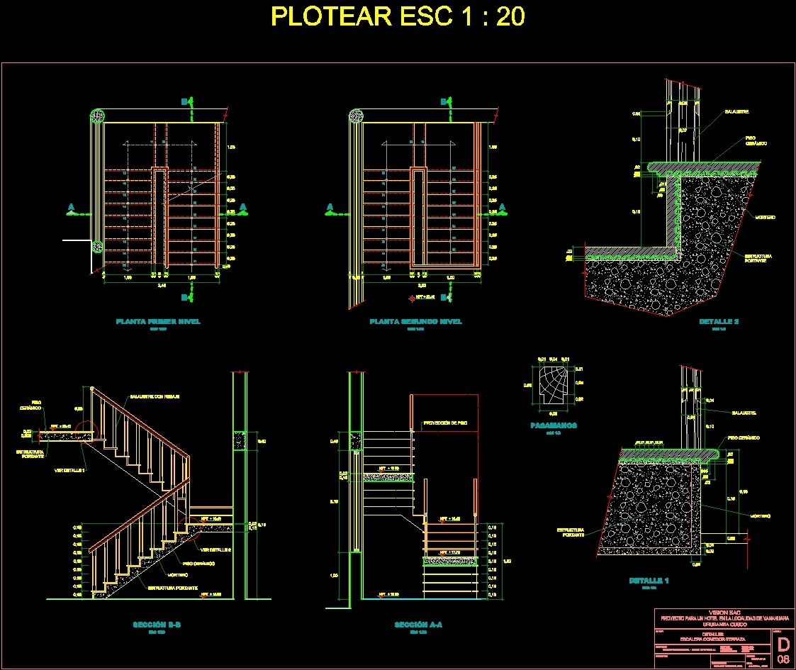 Stairways Details DWG Detail for AutoCAD • Designs CAD