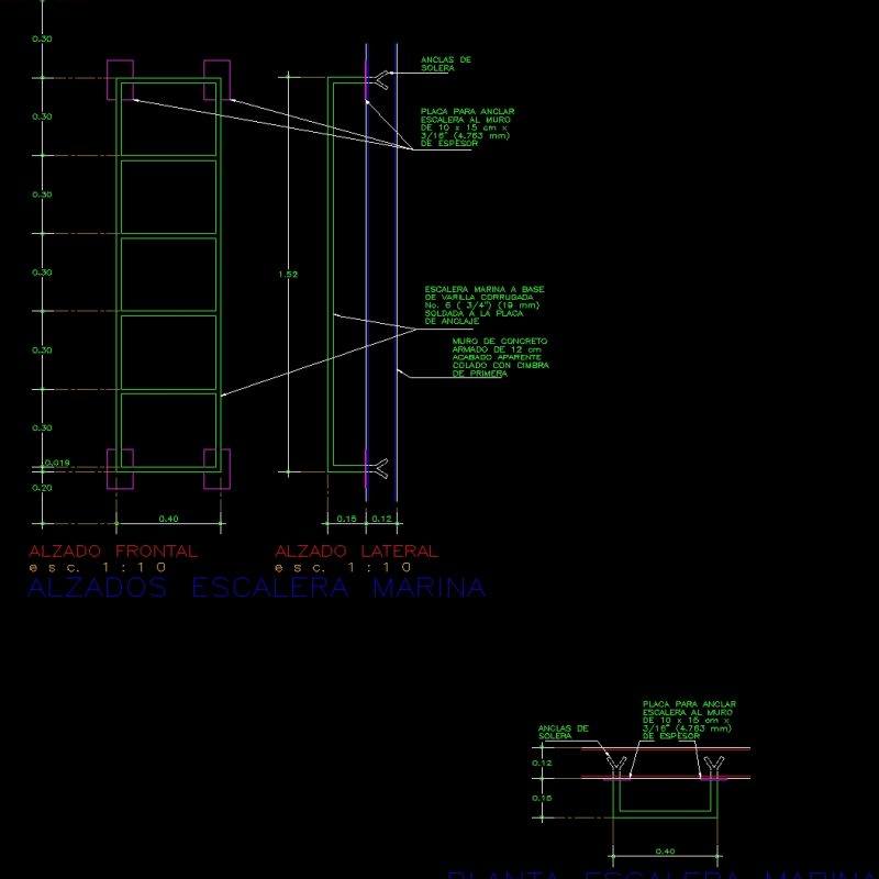 Straight Marine DWG Detail for AutoCAD • Designs CAD