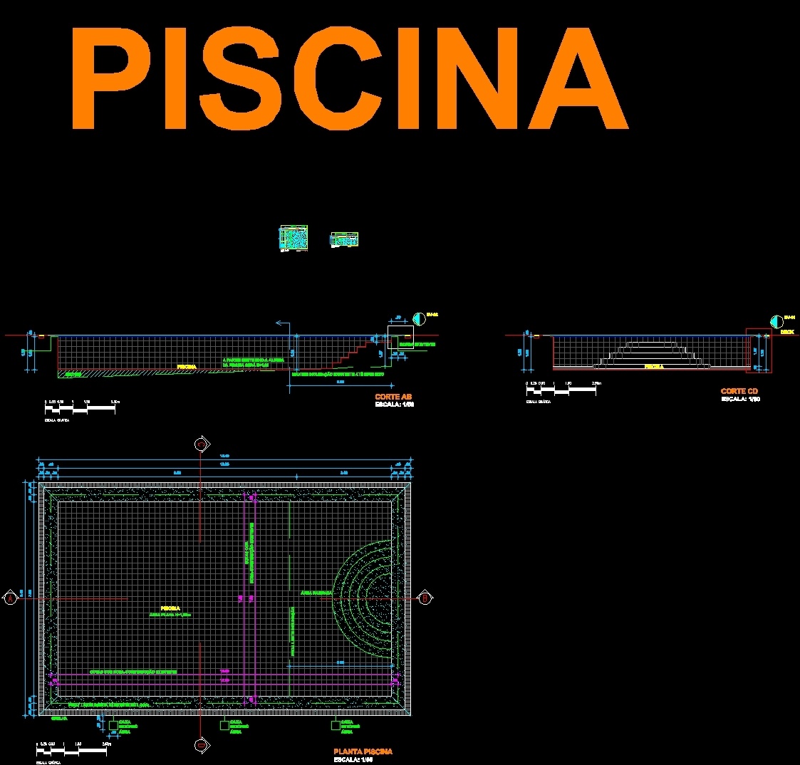 Swimming Pool Details DWG Detail for AutoCAD • Designs CAD