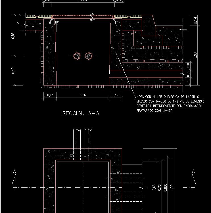 Undergroun Channels Sidewalk Paved DWG Block for AutoCAD • Designs CAD