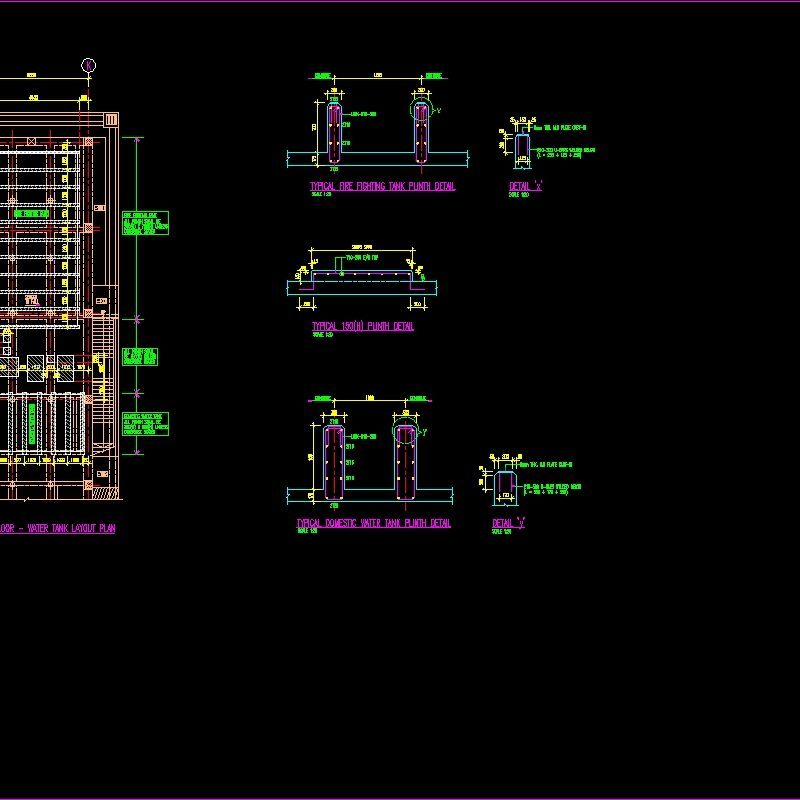 Anti-Tank Fire Plinth DWG Detail for AutoCAD • Designs CAD