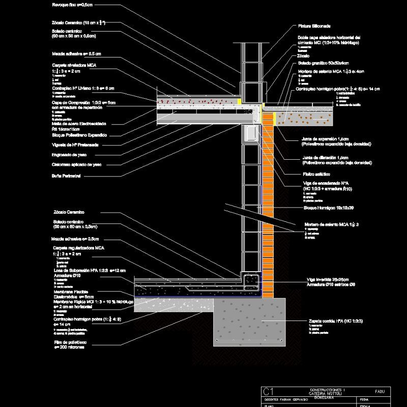 Basement Wall DWG Detail for AutoCAD • Designs CAD