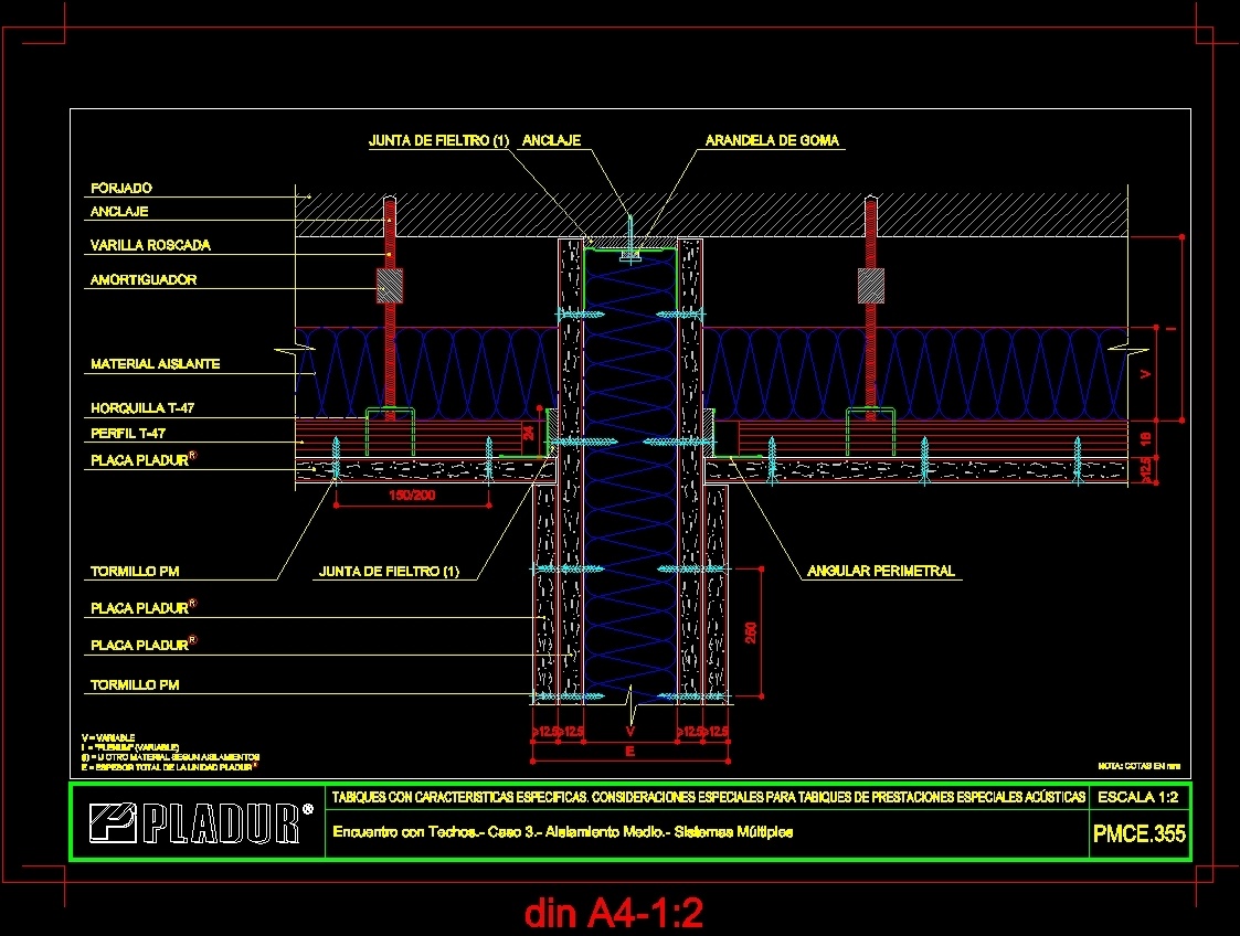 Blocks Prototypes Height Acoustic Benefits DWG Section for AutoCAD