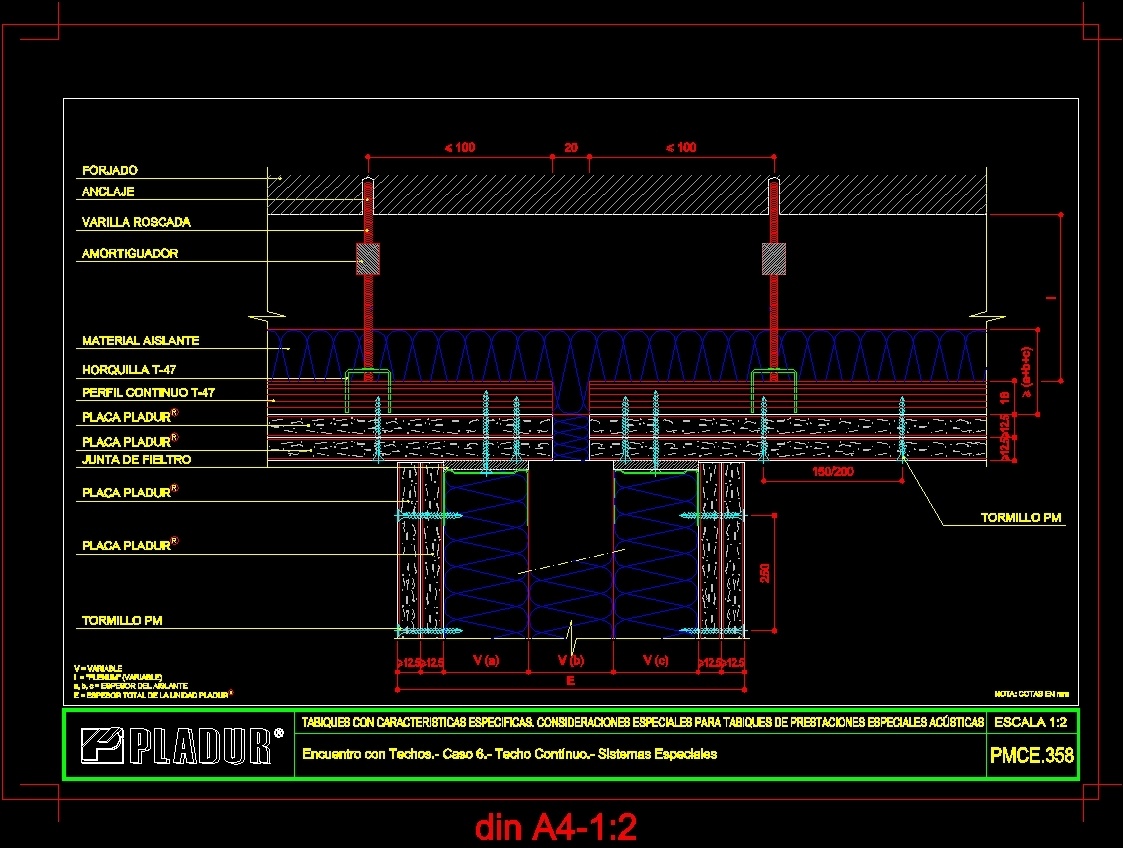 Blocks Prototypes Height Acoustic Benefits DWG Section for AutoCAD