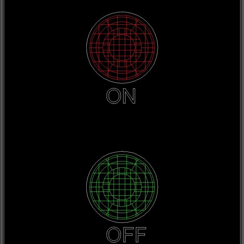 Board On - Off DWG Block for AutoCAD • Designs CAD