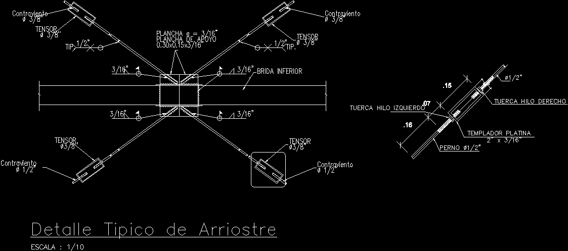 autocad structural detailing bracing dwg