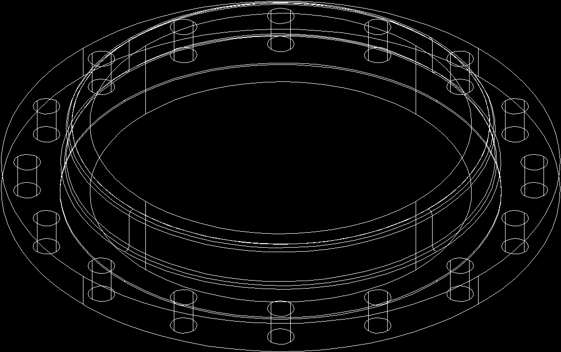 Clamp Ring Type 16 In, Ansi 165 DWG Block for AutoCAD • Designs CAD