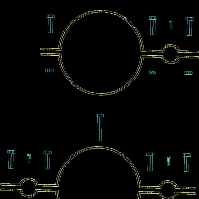 Clips 3D DWG Model for AutoCAD • Designs CAD