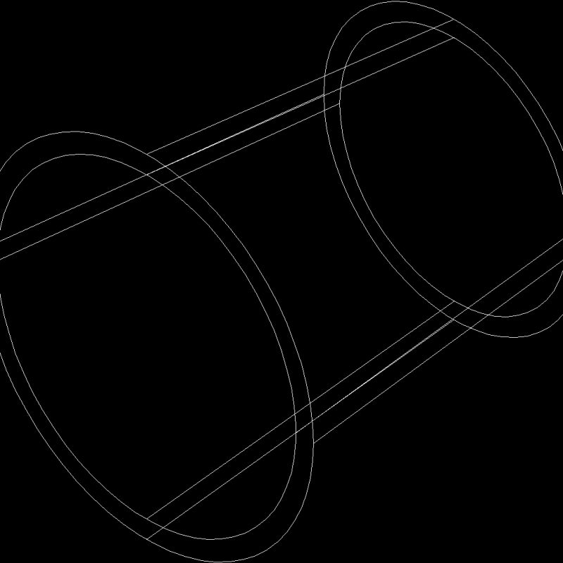 Concentric Reduction – 4×3 3D DWG Model for AutoCAD • Designs CAD