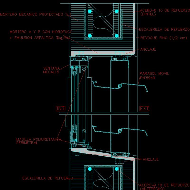 Constructive Detail Covintec System DWG Section for AutoCAD • Designs CAD