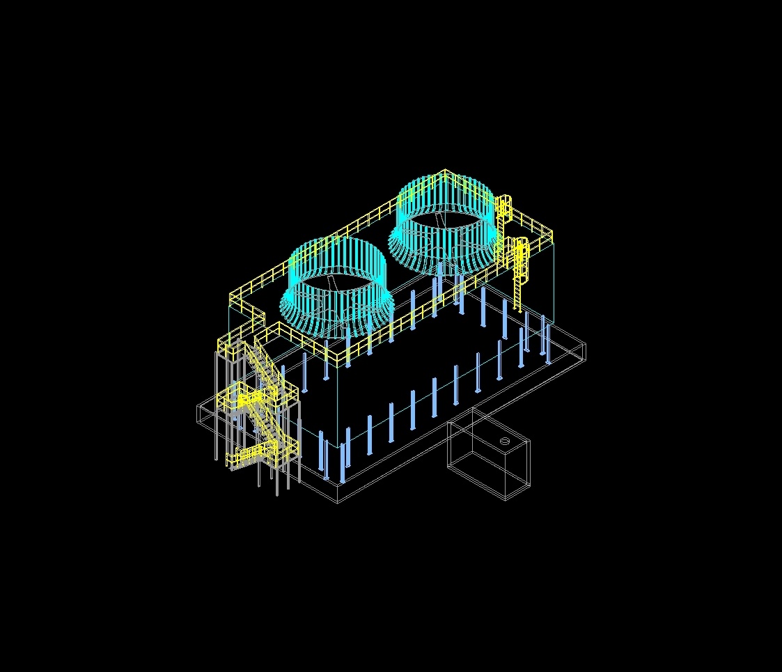 Cooling Tower 3D DWG Model For AutoCAD • Designs CAD