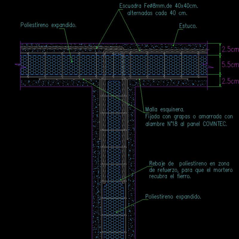 Covintec - Constructive System DWG Block for AutoCAD • Designs CAD