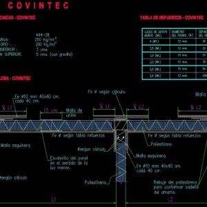 Covintec - Constructive System DWG Block for AutoCAD | Designs CAD