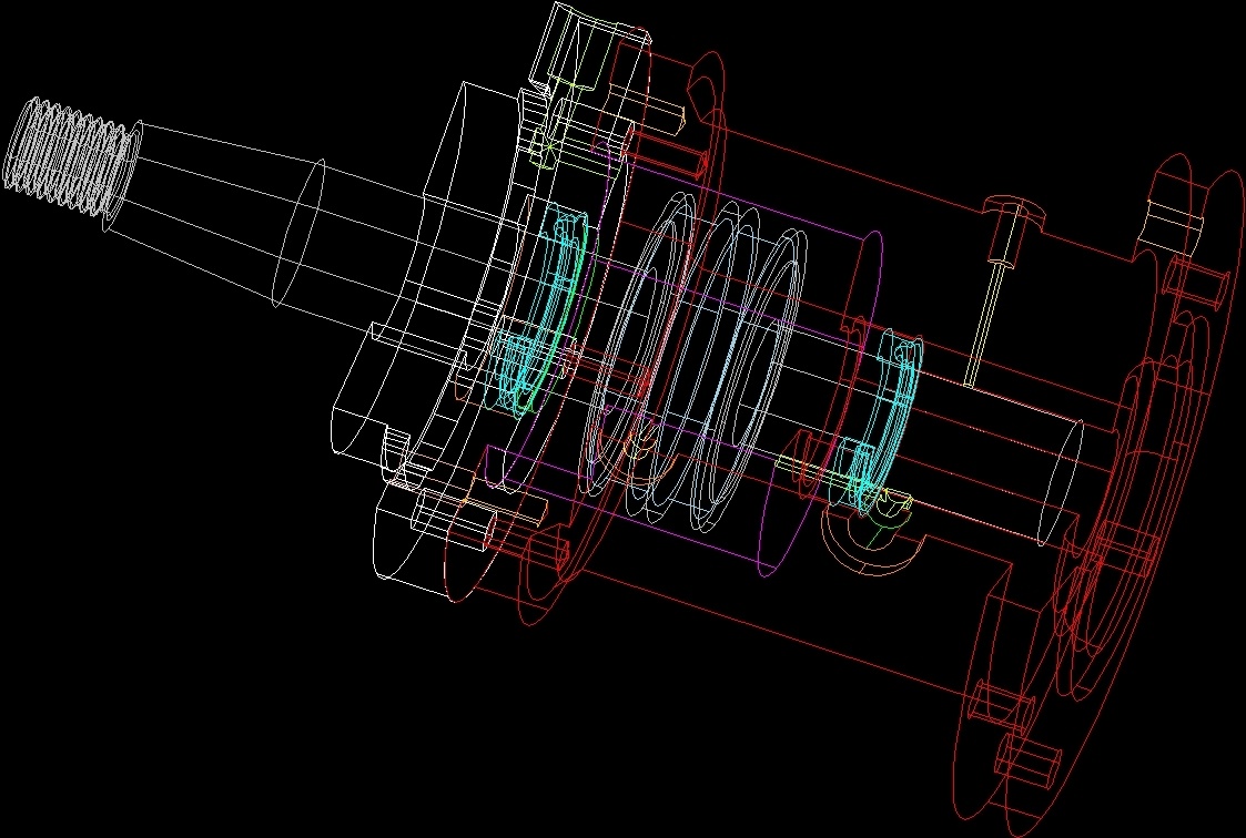 Cylinder Of Pneumatic Clutch 3D DWG Model for AutoCAD • Designs CAD