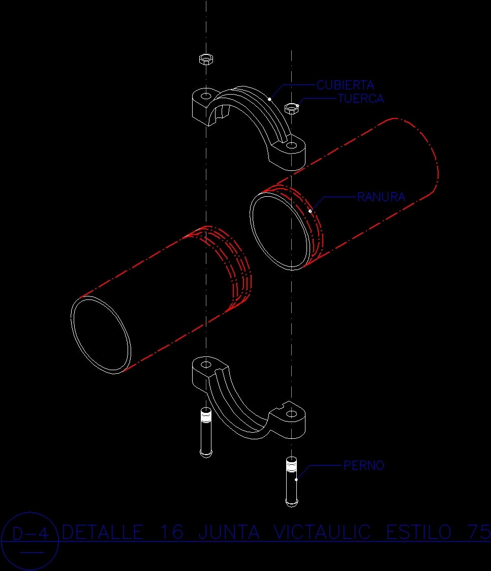 Detail 16 Joint Style Victaulic75 DWG Detail for AutoCAD • Designs CAD
