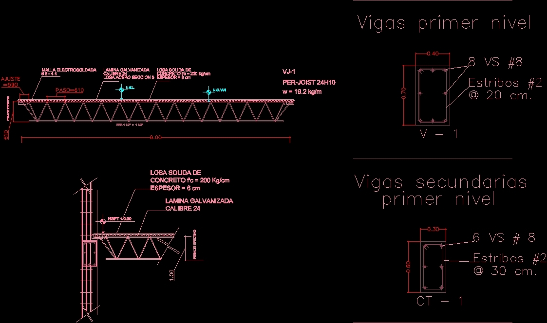 Detail Metal Beam Dwg Detail For Autocad • Designs Cad 