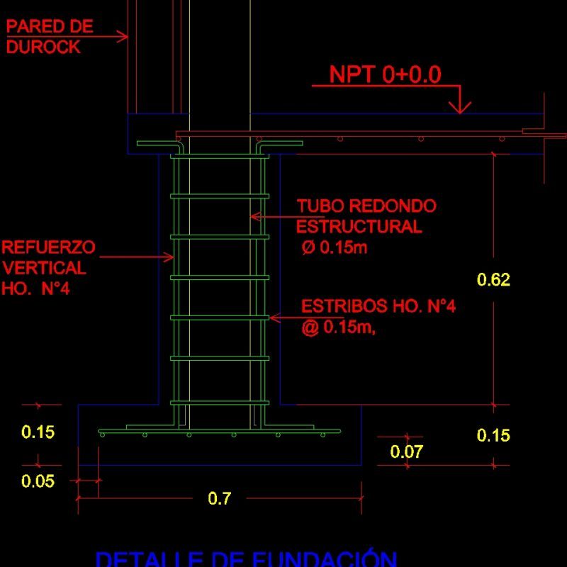 Detail Zapata DWG Detail for AutoCAD • Designs CAD