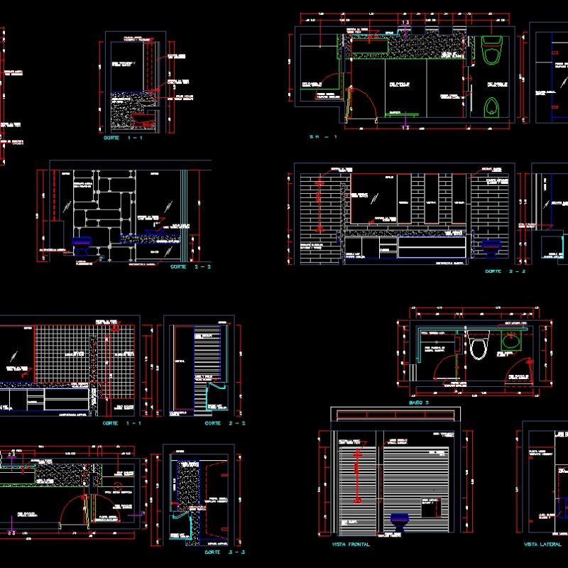 Details Bathrooms DWG Detail for AutoCAD • Designs CAD