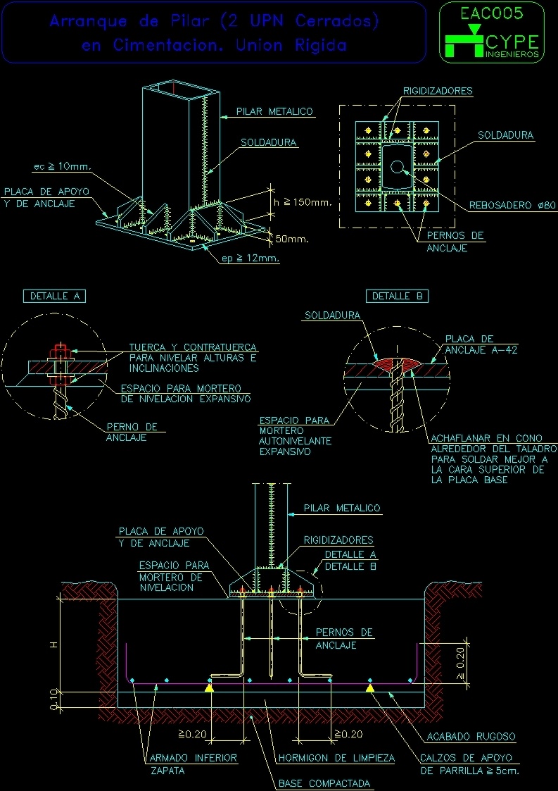 Details Metallic Structure Dwg Detail For Autocad Designs Cad