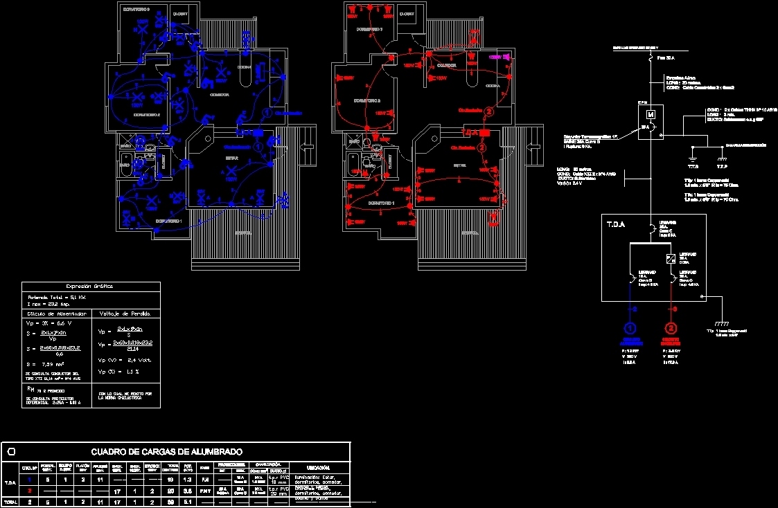 Electrical Installation House Room DWG Detail for AutoCAD • Designs CAD