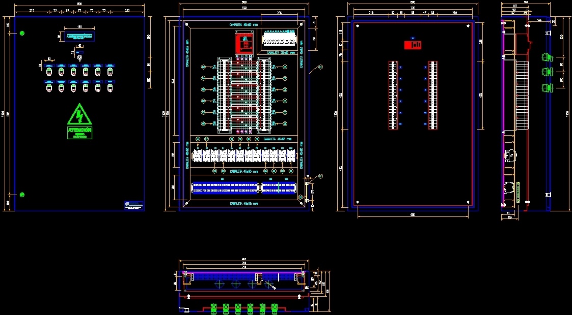 Electrical Panel DWG Block For AutoCAD Designs CAD