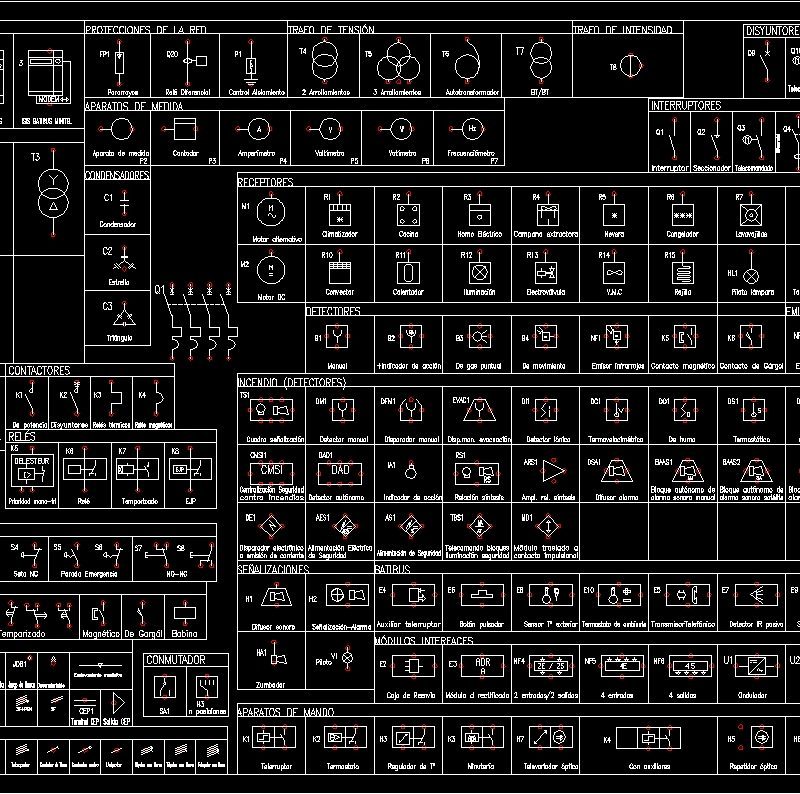 Electrical Symbos DWG Block for AutoCAD • Designs CAD