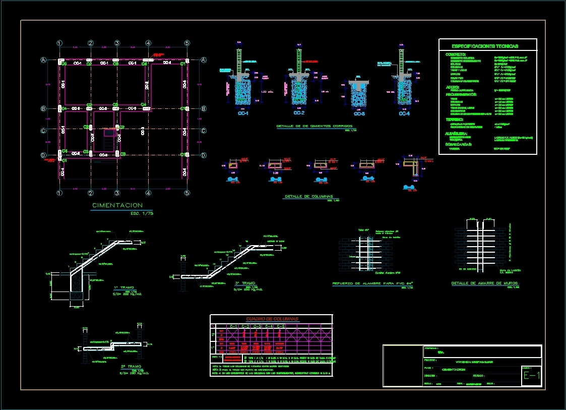 Family Foundations DWG Detail for AutoCAD • Designs CAD