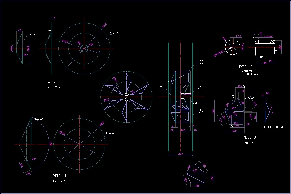 centrifugal fan autocad drawing free download