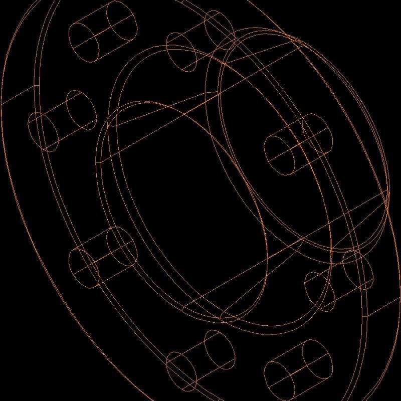 Flange Wn 4150 3D DWG Model for AutoCAD • Designs CAD