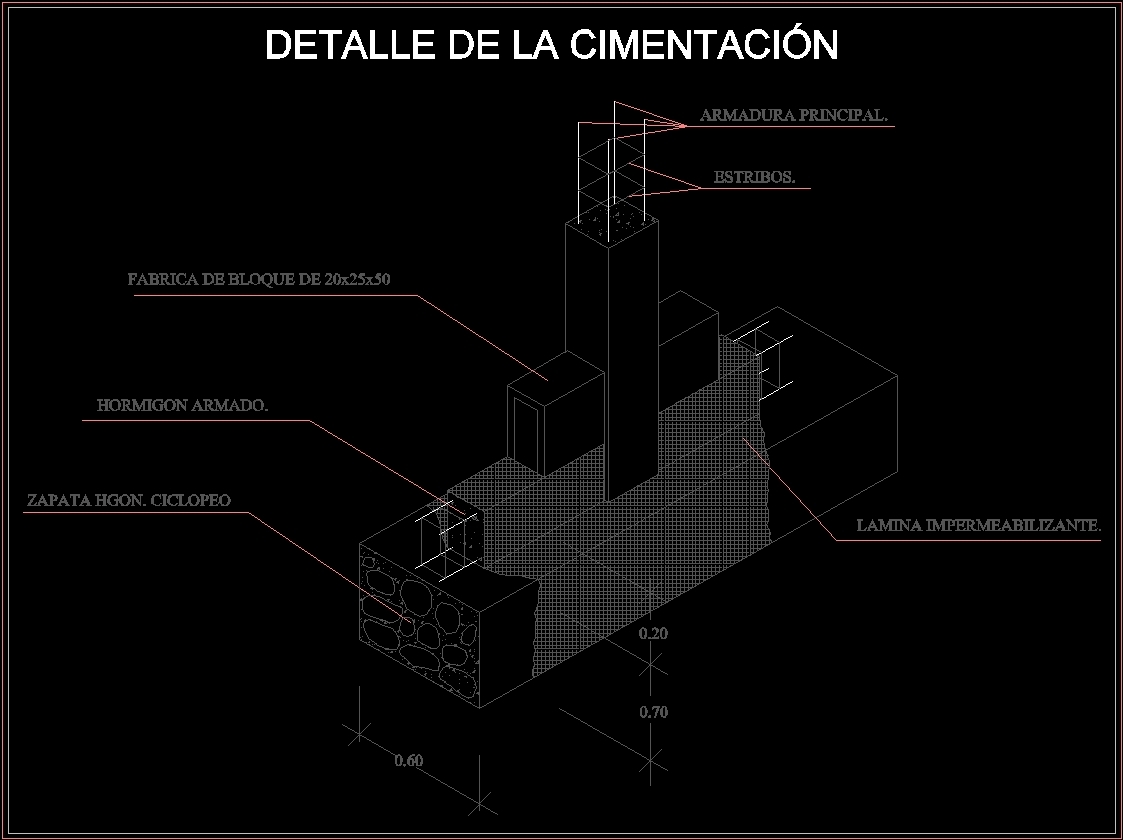 Foundation Detail DWG Detail For AutoCAD Designs CAD