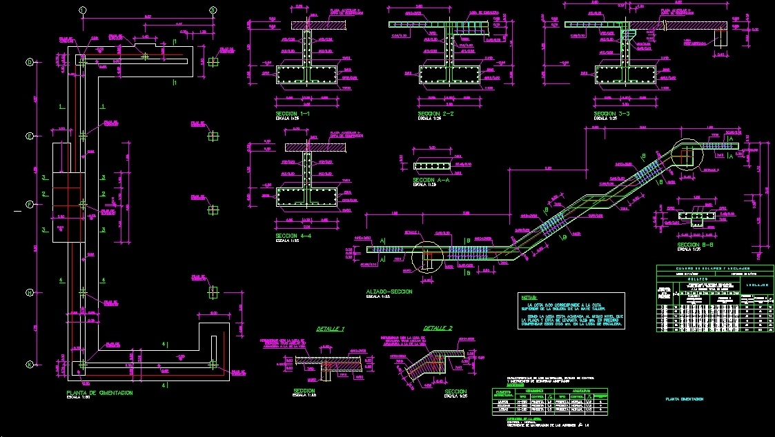 Foundation Details DWG Detail for AutoCAD • Designs CAD