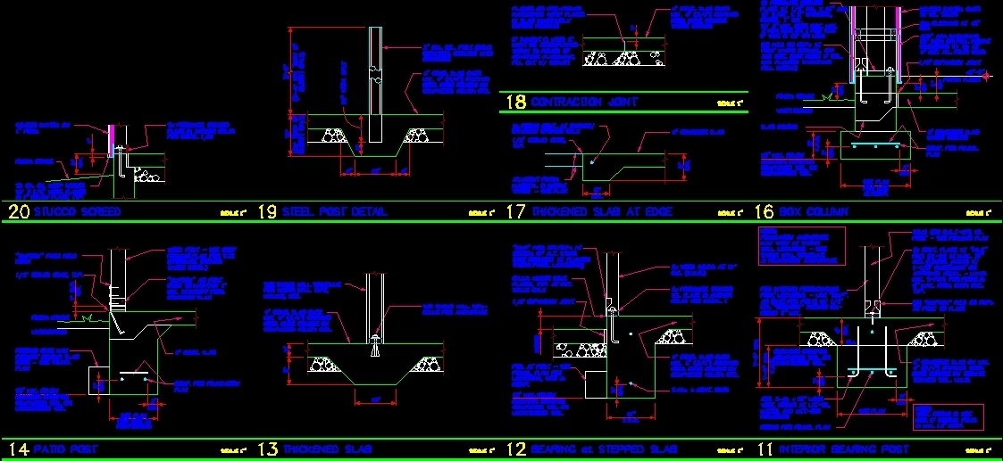 Typical Details Of Foundation Autocad Free Dwg - Riset