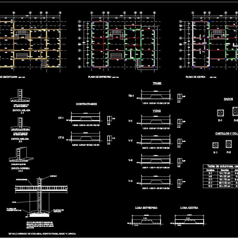 Foundation Plan Dwg Detail For Autocad • Designs Cad